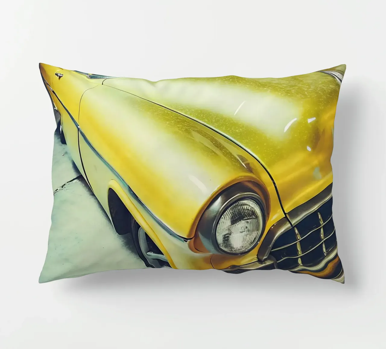 Auto d'epoca gialla cuscino da CAR EDITION