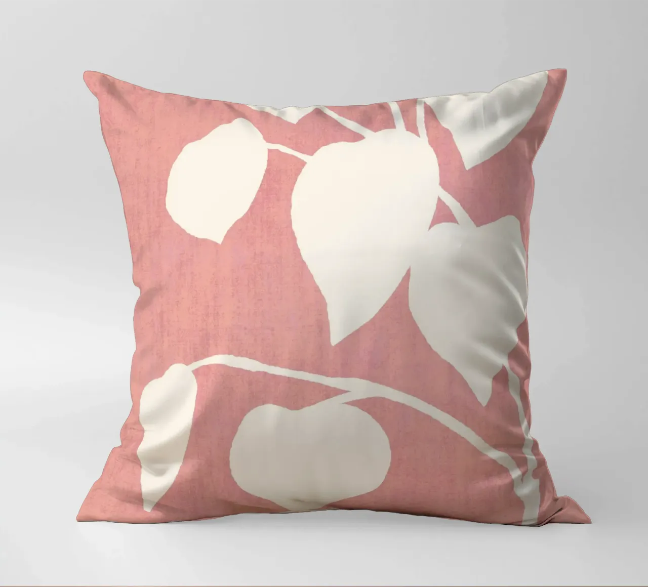 Foglia d'ombra botanica - Rosa cuscino da MoonlightPrint