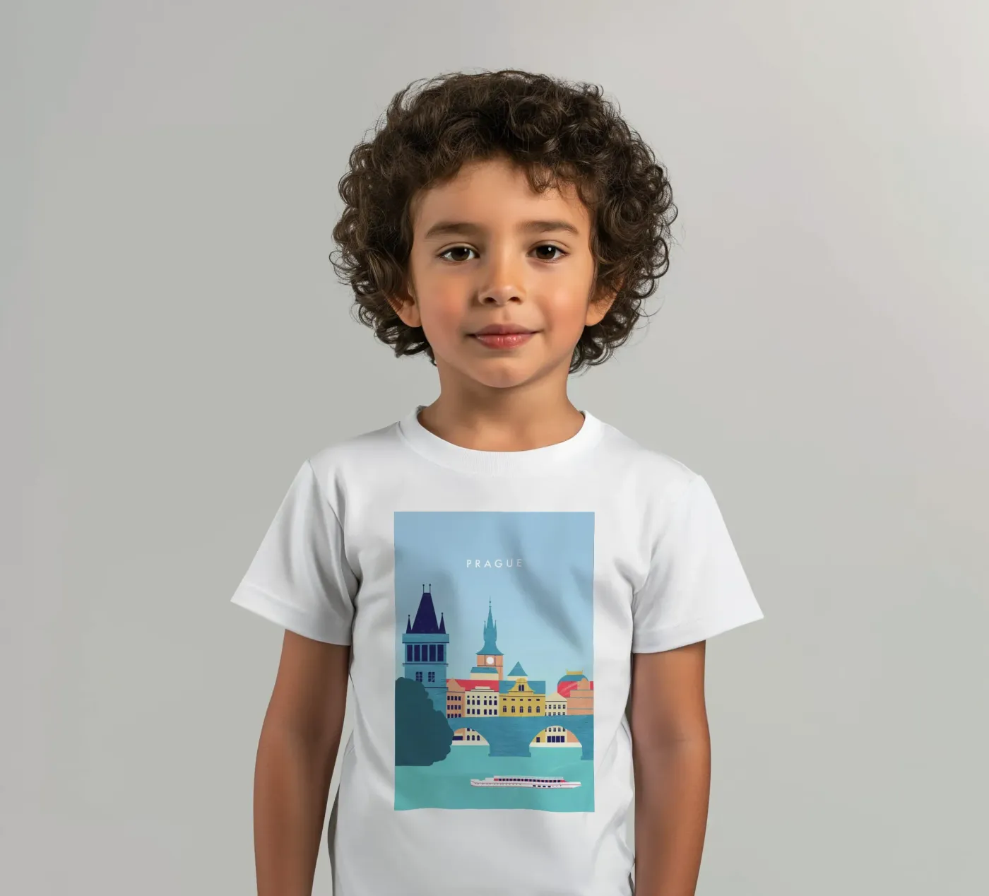 Prague t-shirt bambini da Katinka Reinke