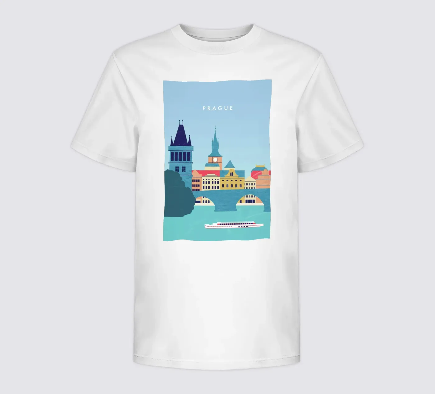 Prague t-shirt bambini da Katinka Reinke