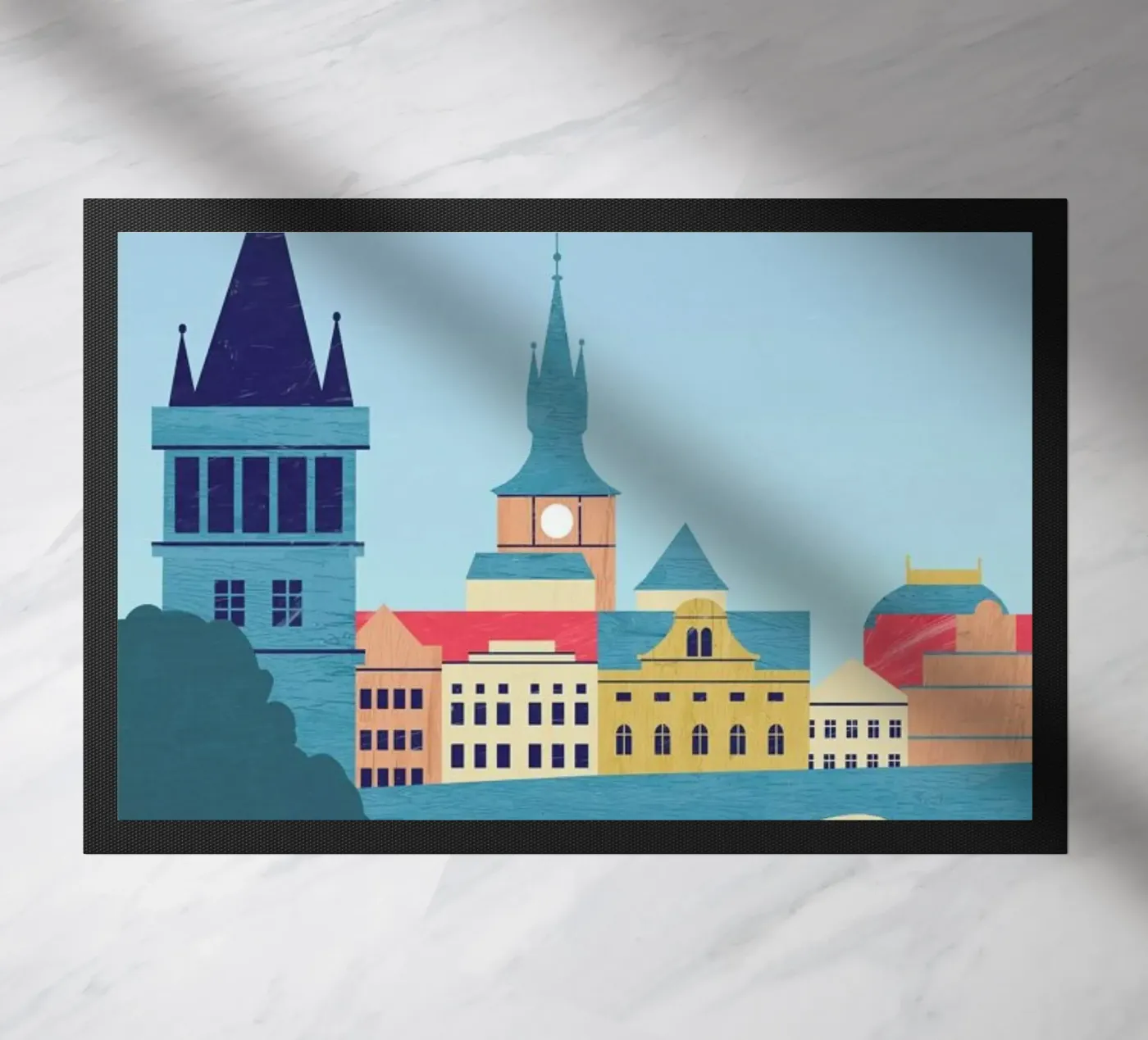 Prague Fußmatte von Katinka Reinke