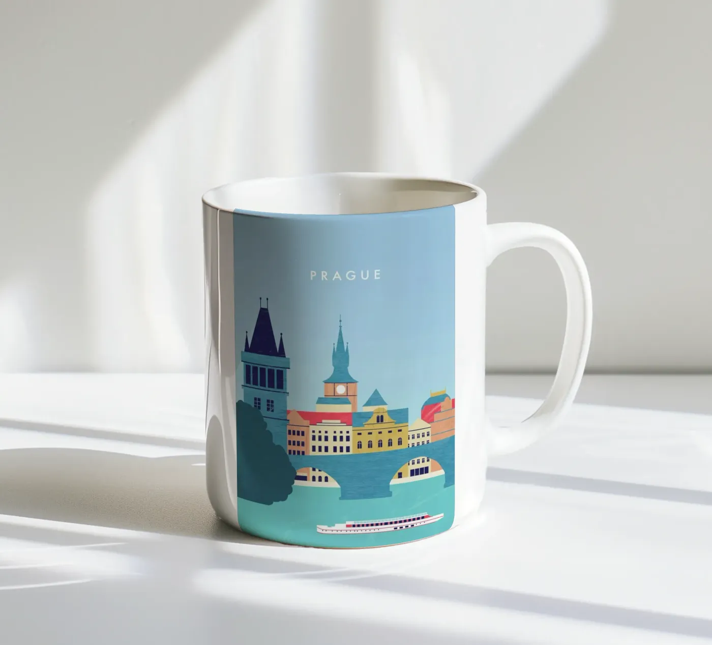 Prague ceramic mug by Katinka Reinke