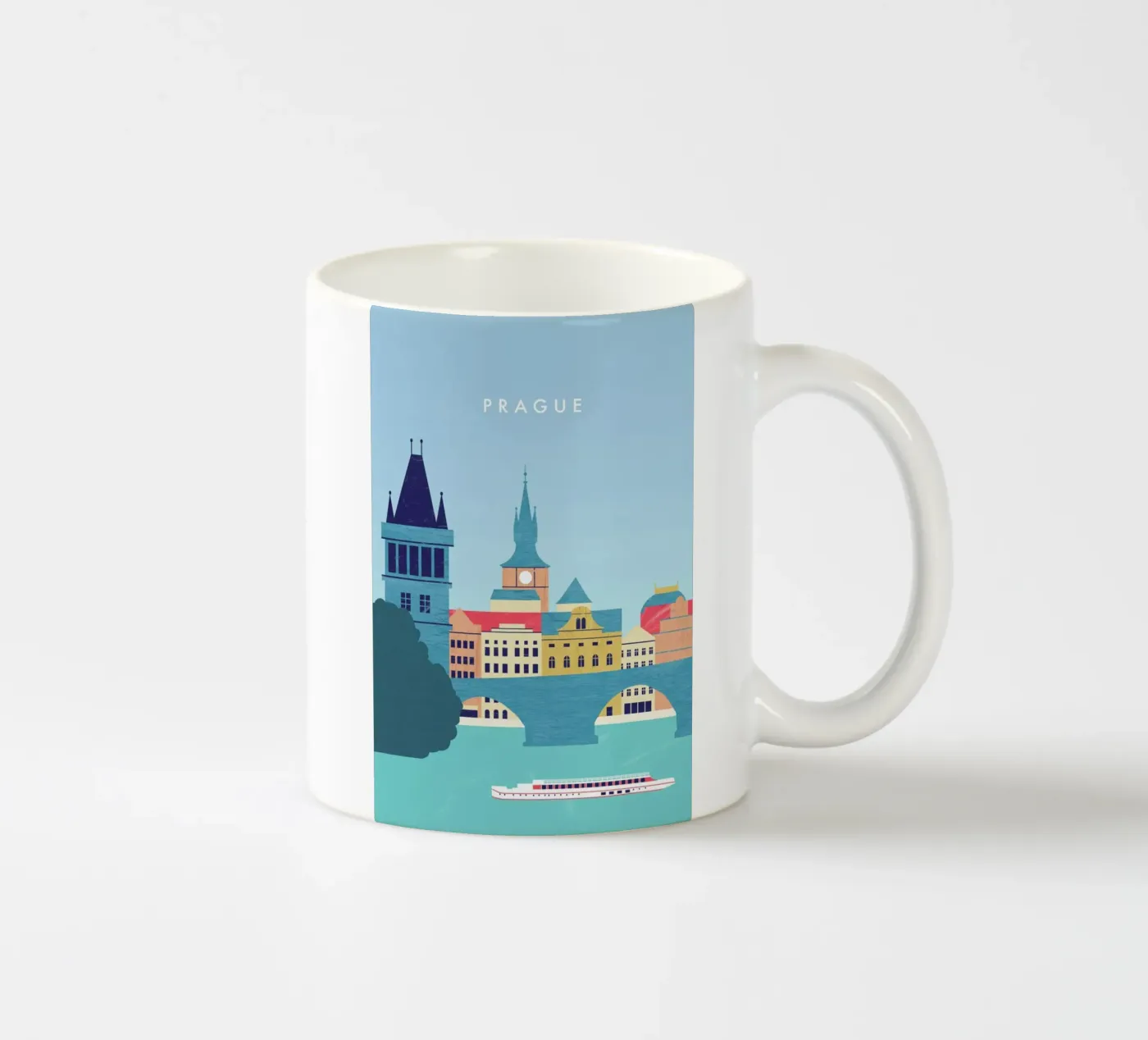 Prague ceramic mug by Katinka Reinke