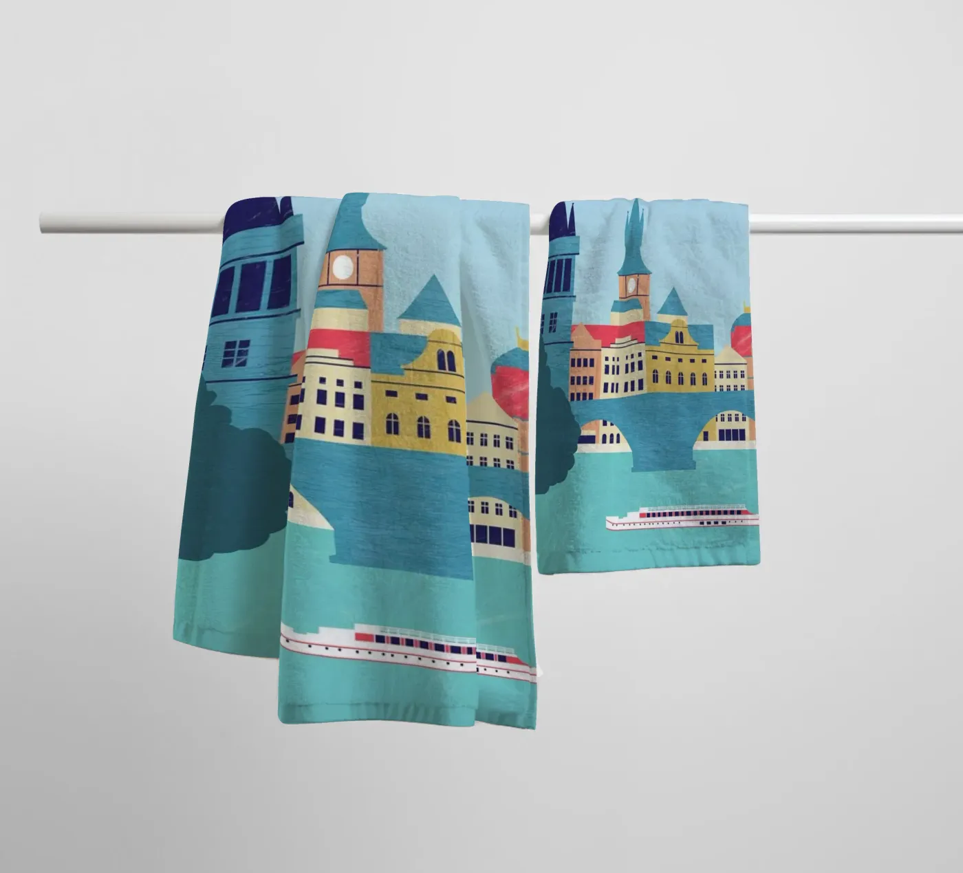 Prague badhanddoek van Katinka Reinke