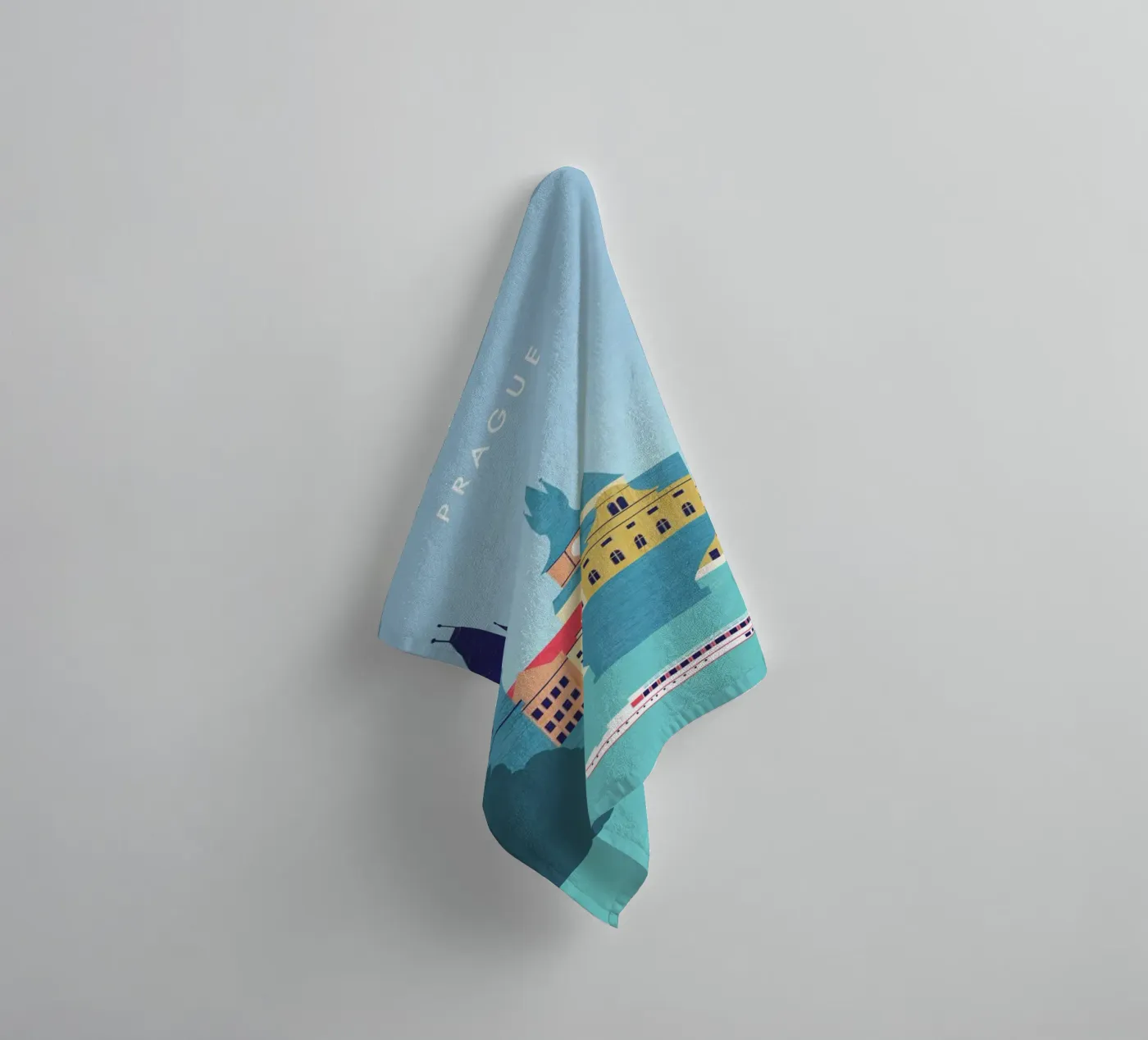 Prague badhanddoek van Katinka Reinke