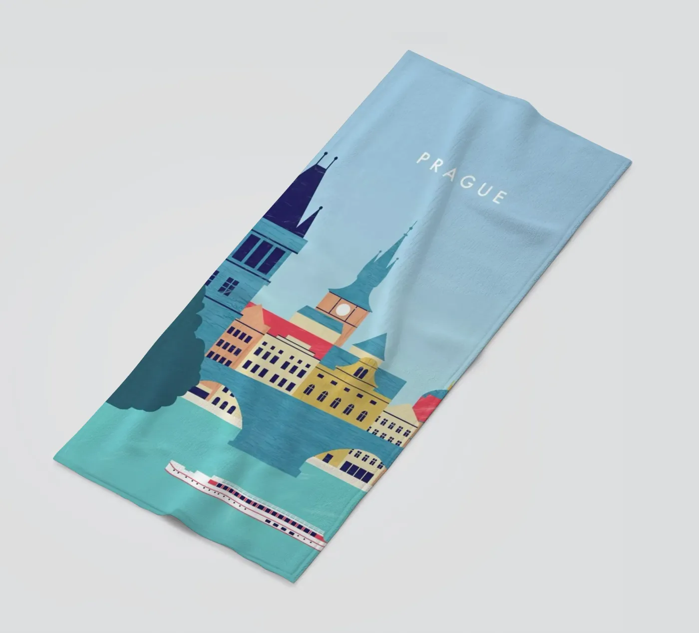 Prague strandhanddoek van Katinka Reinke