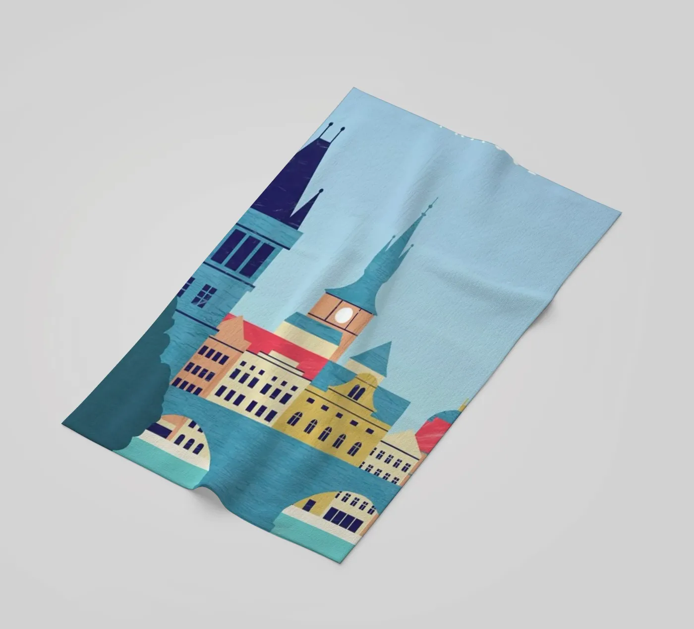 Prague strandhanddoek van Katinka Reinke