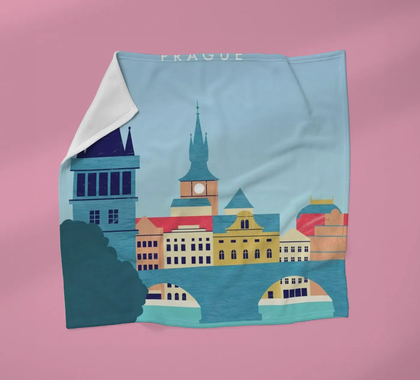 Prague Fleecedecke von Katinka Reinke