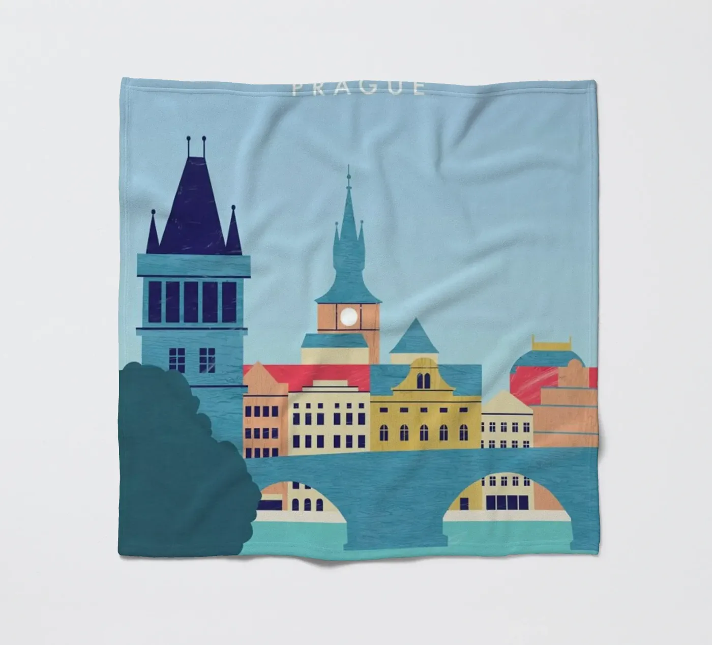 Prague Fleecedecke von Katinka Reinke
