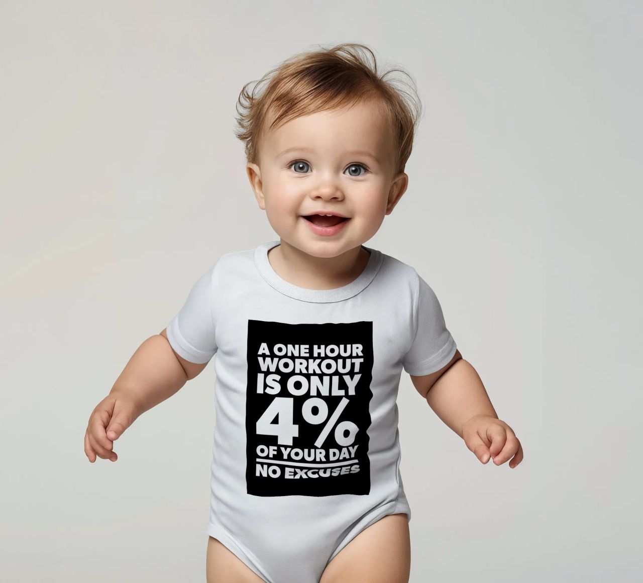 Non c'è un modo semplice body neonato maniche corte da Aara