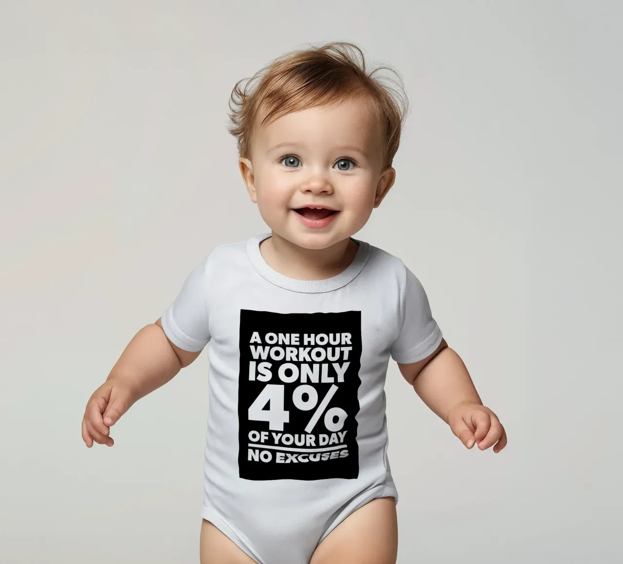 There Is No Easy Way short-sleeve baby romper by Aara