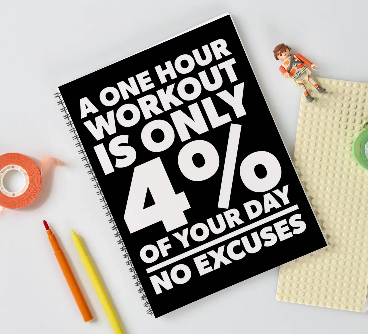 There Is No Easy Way spiral notebook by Aara