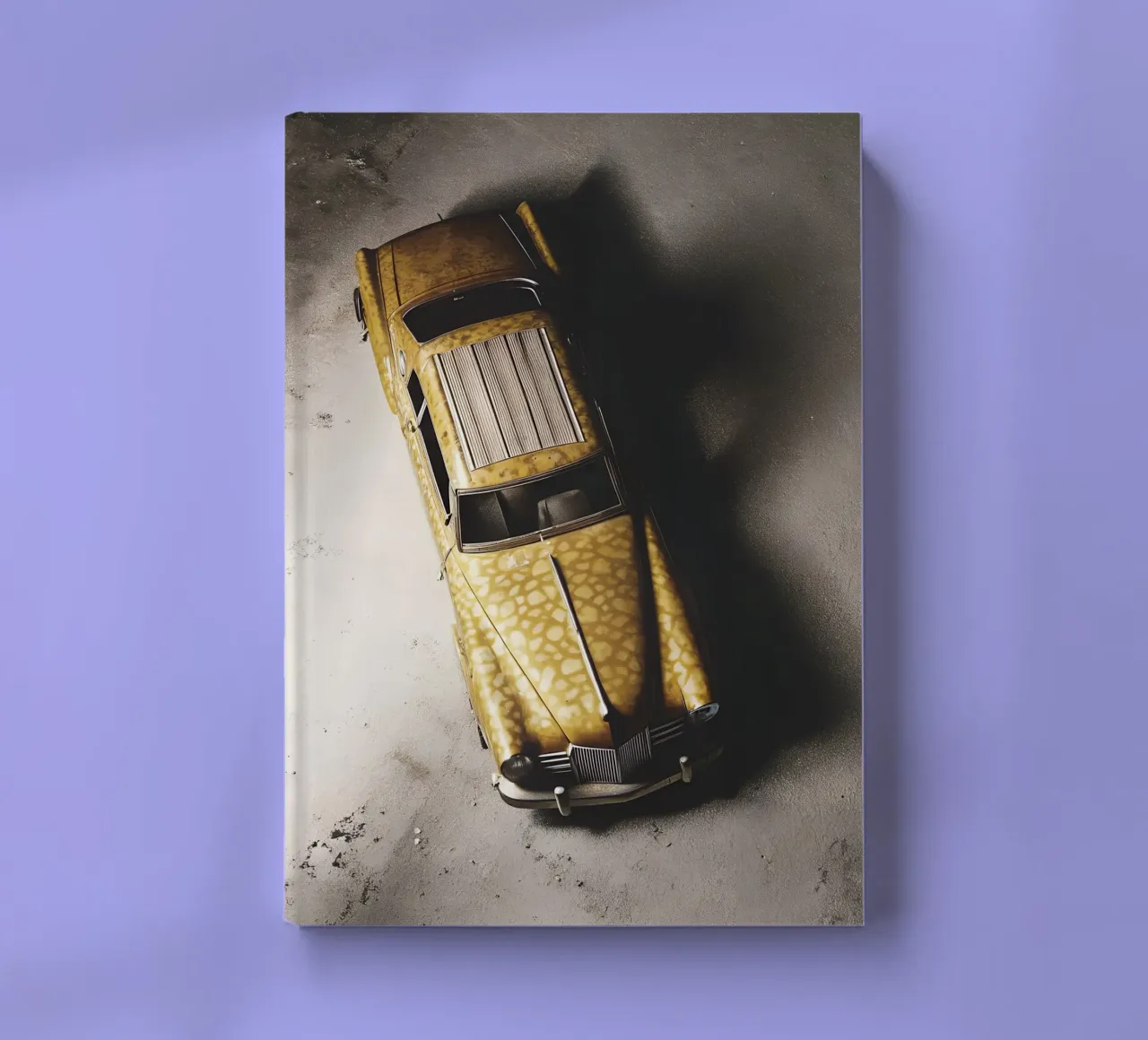 Voiture classique jaune carnet de notes de CAR EDITION