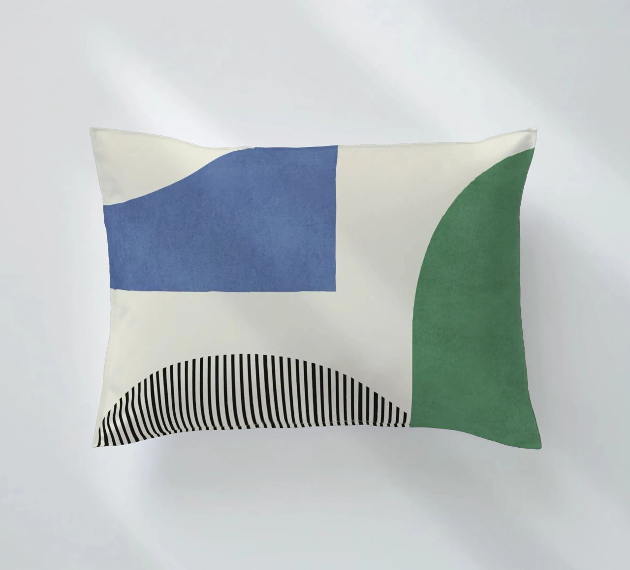 Composizione astratta di linee e forme - Colorato cuscino da MoonlightPrint