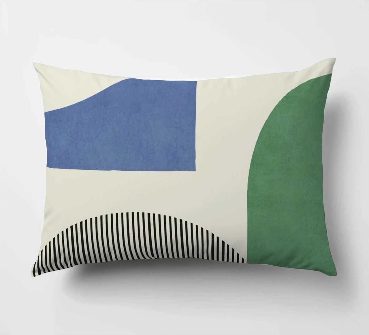 Composizione astratta di linee e forme - Colorato cuscino da MoonlightPrint