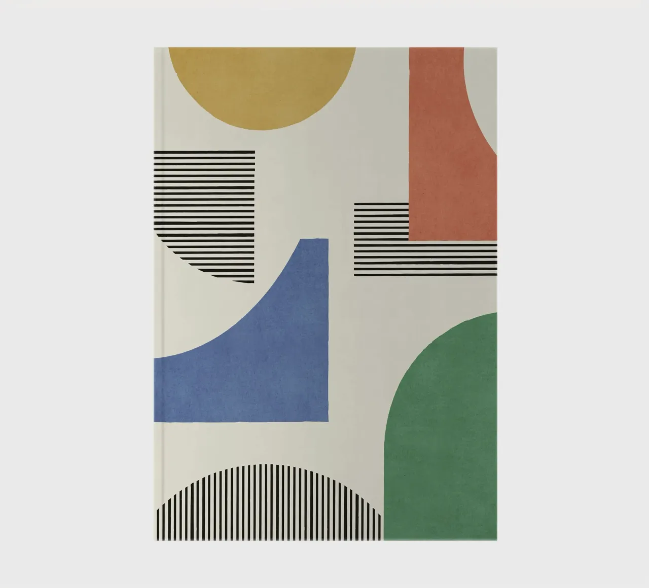 Composizione astratta di linee e forme - Colorato diario da MoonlightPrint