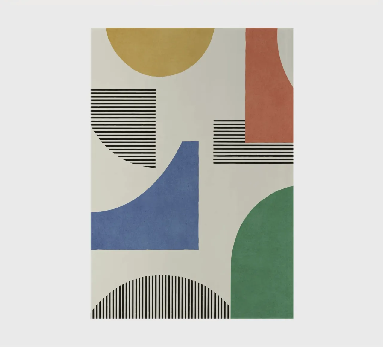 Composizione astratta di linee e forme - Colorato diario da MoonlightPrint