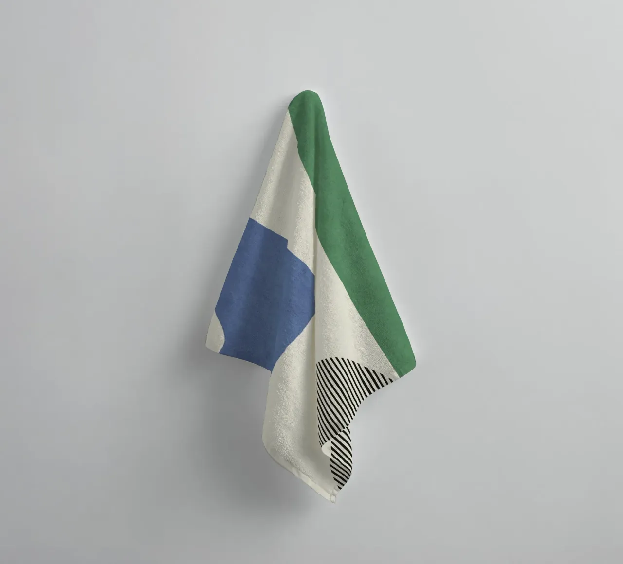 Abstract Lines Shape Composition - Colorful towel by MoonlightPrint