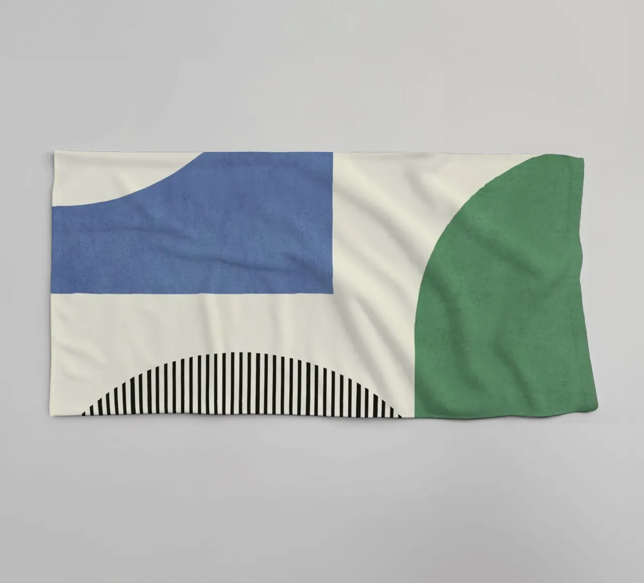 Abstract Lines Shape Composition - Colorful towel by MoonlightPrint