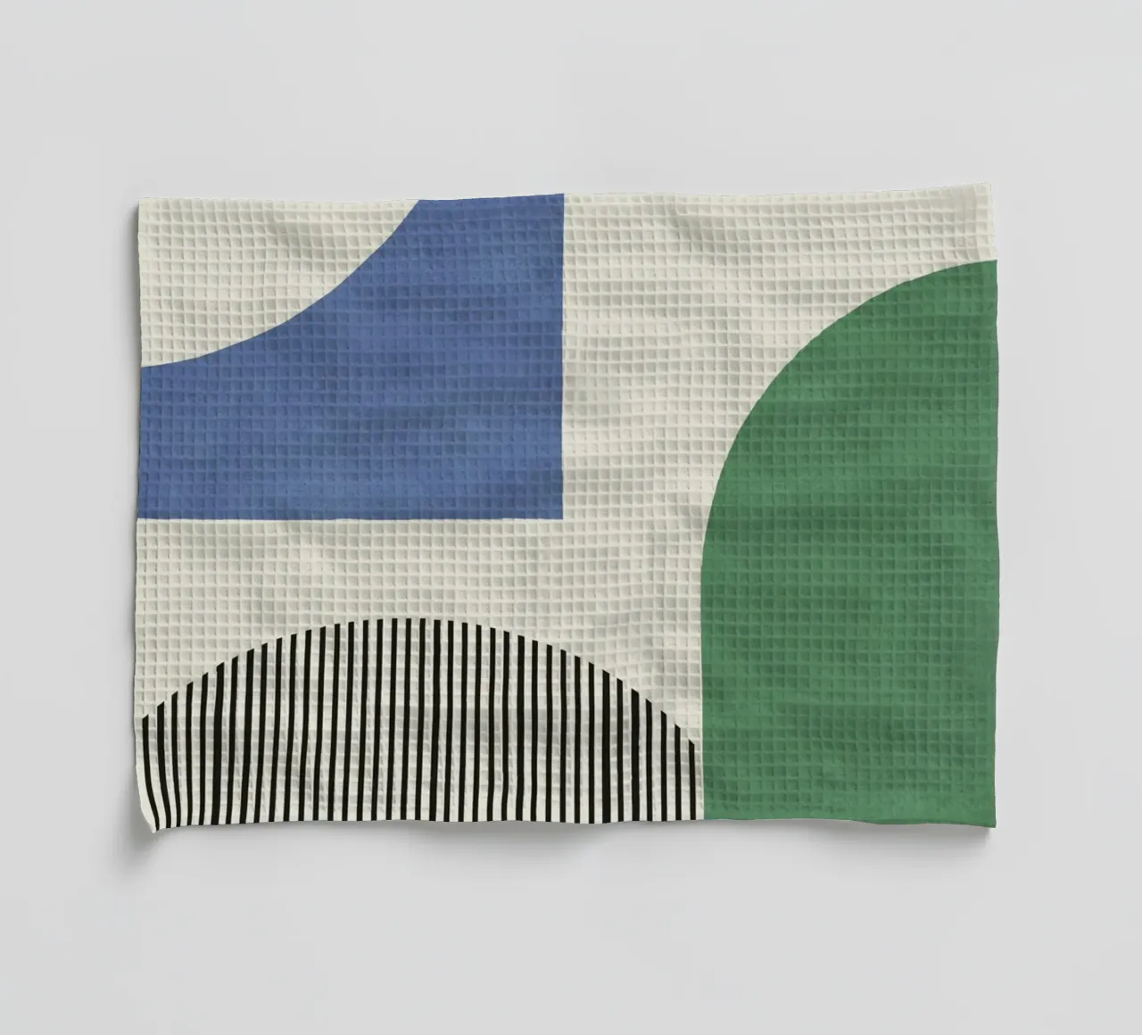 Abstract Lines Shape Composition - Colorful tea towel by MoonlightPrint