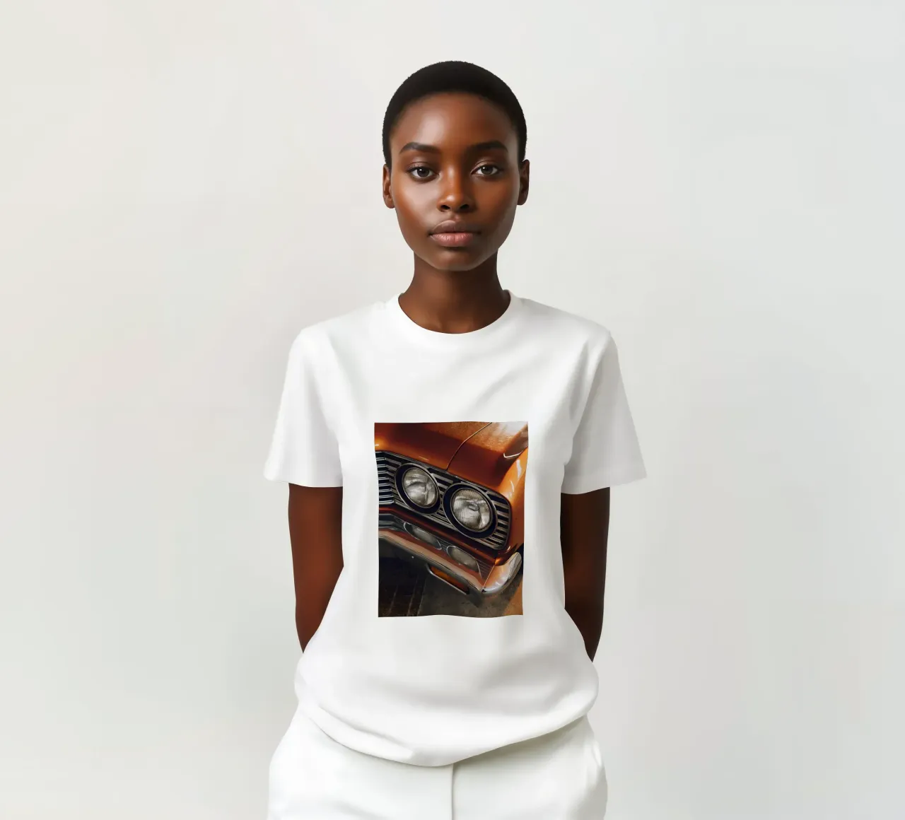 Dettaglio frontale di un'auto d'epoca t-shirt da CAR EDITION