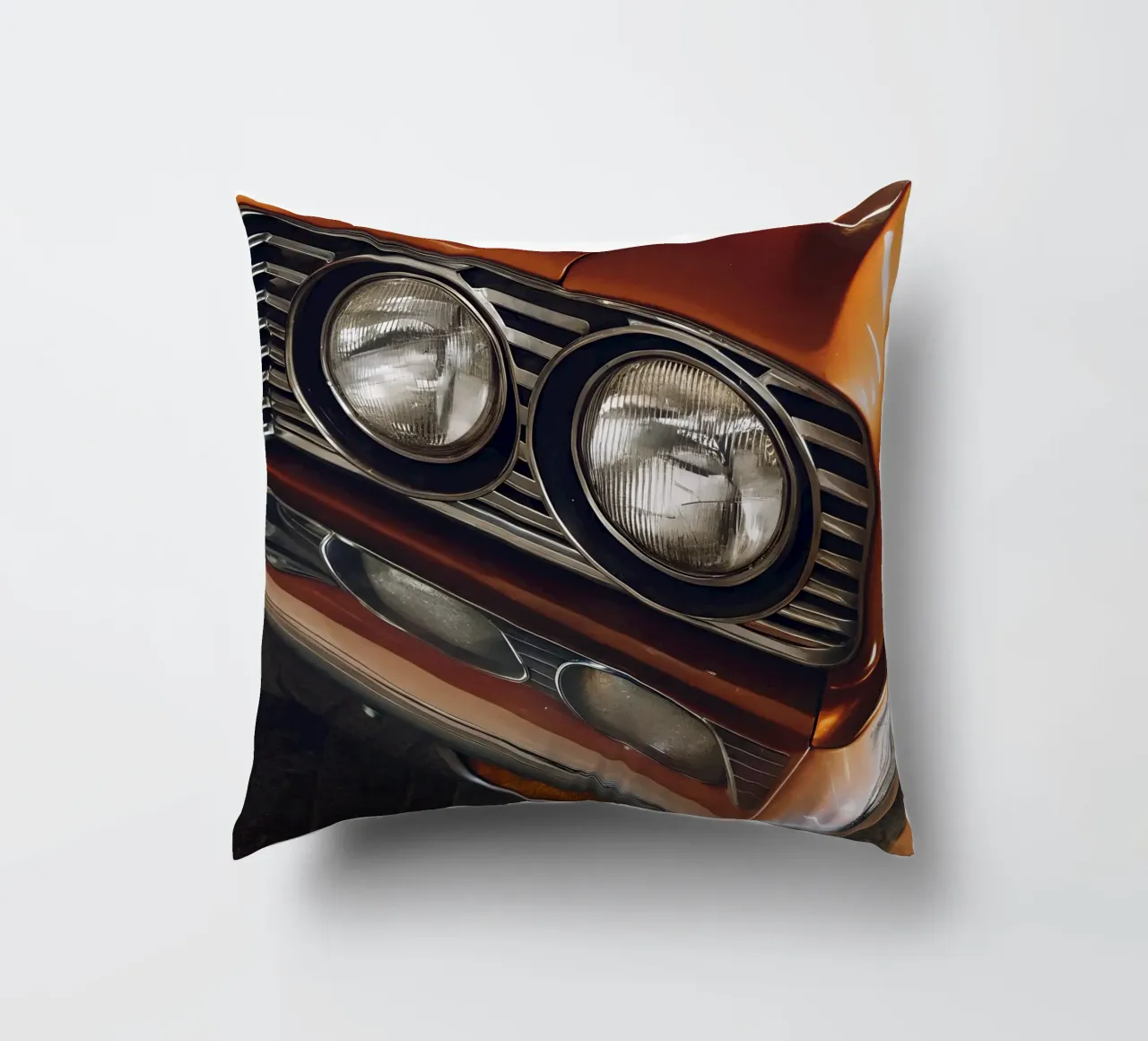 Dettaglio frontale di un'auto d'epoca cuscino da CAR EDITION