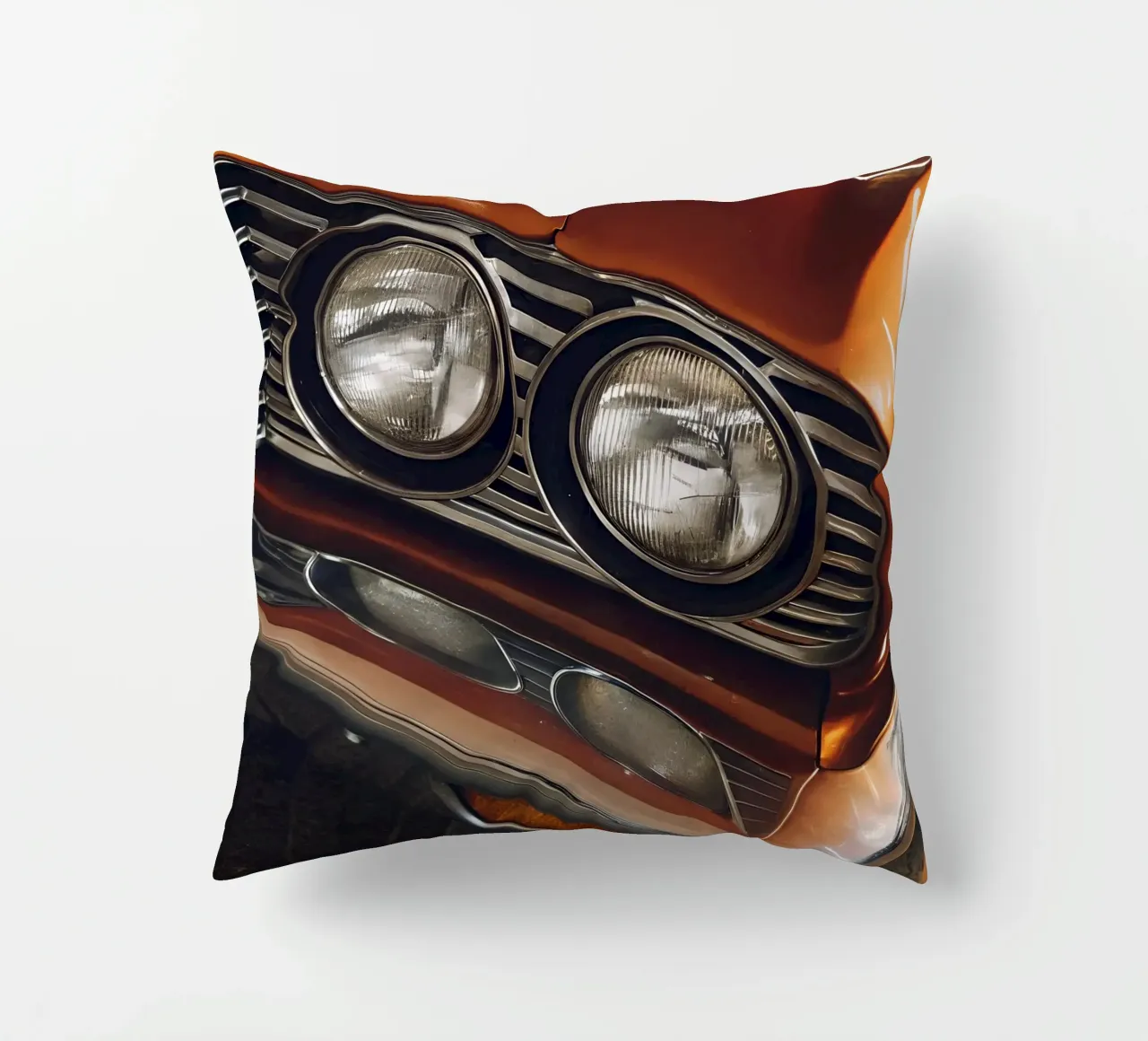 Dettaglio frontale di un'auto d'epoca cuscino da CAR EDITION