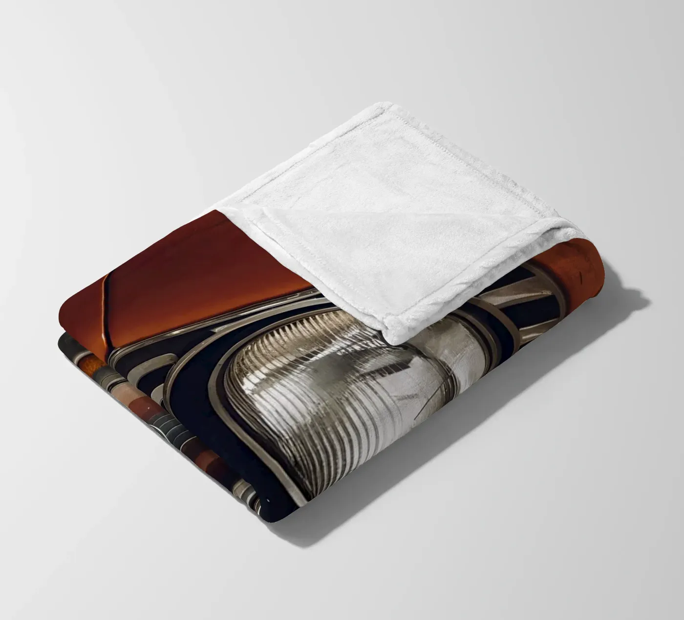 Oldtimer Front Detail Fleecedecke von CAR EDITION