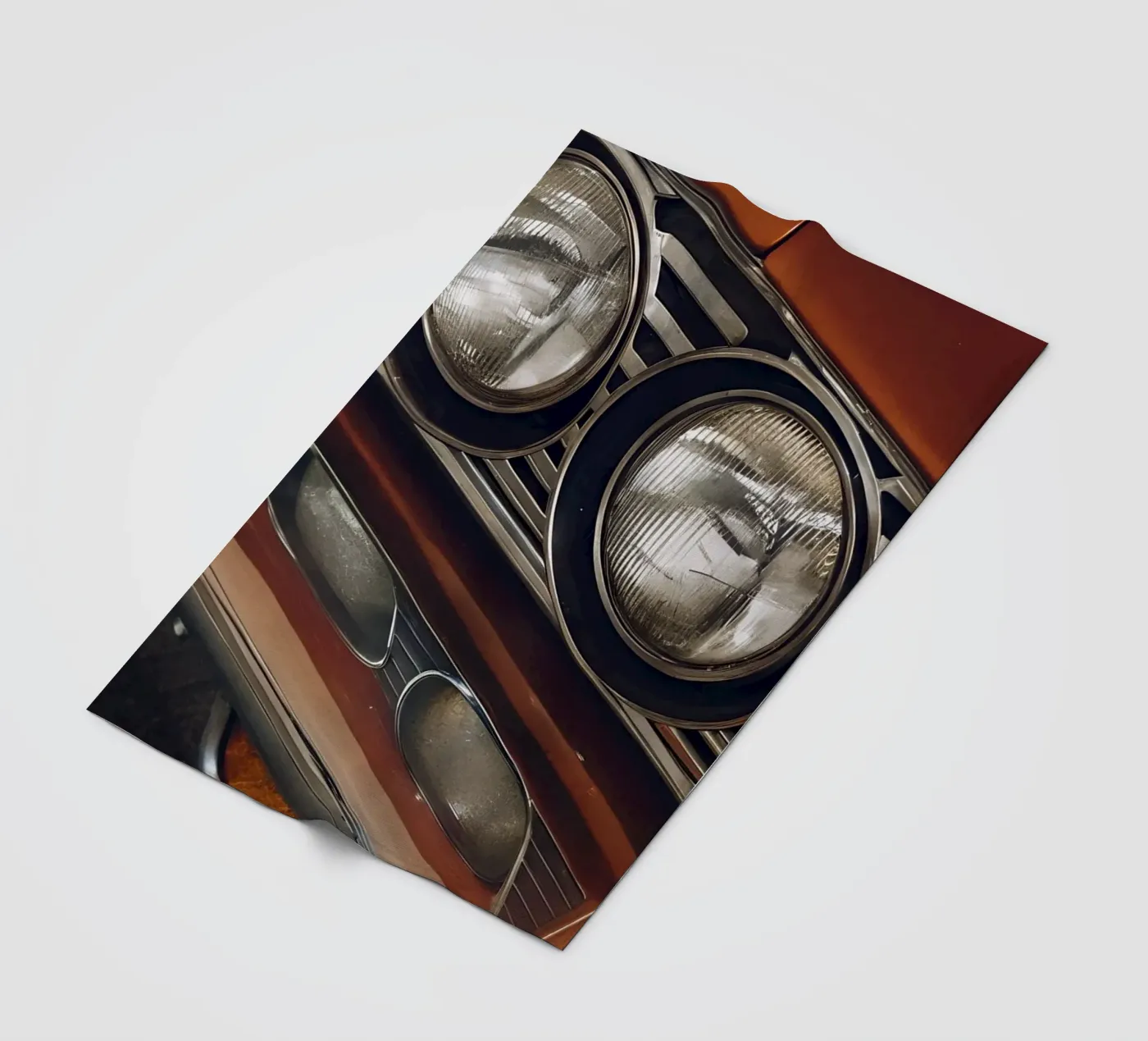 Oldtimer Front Detail Fleecedecke von CAR EDITION