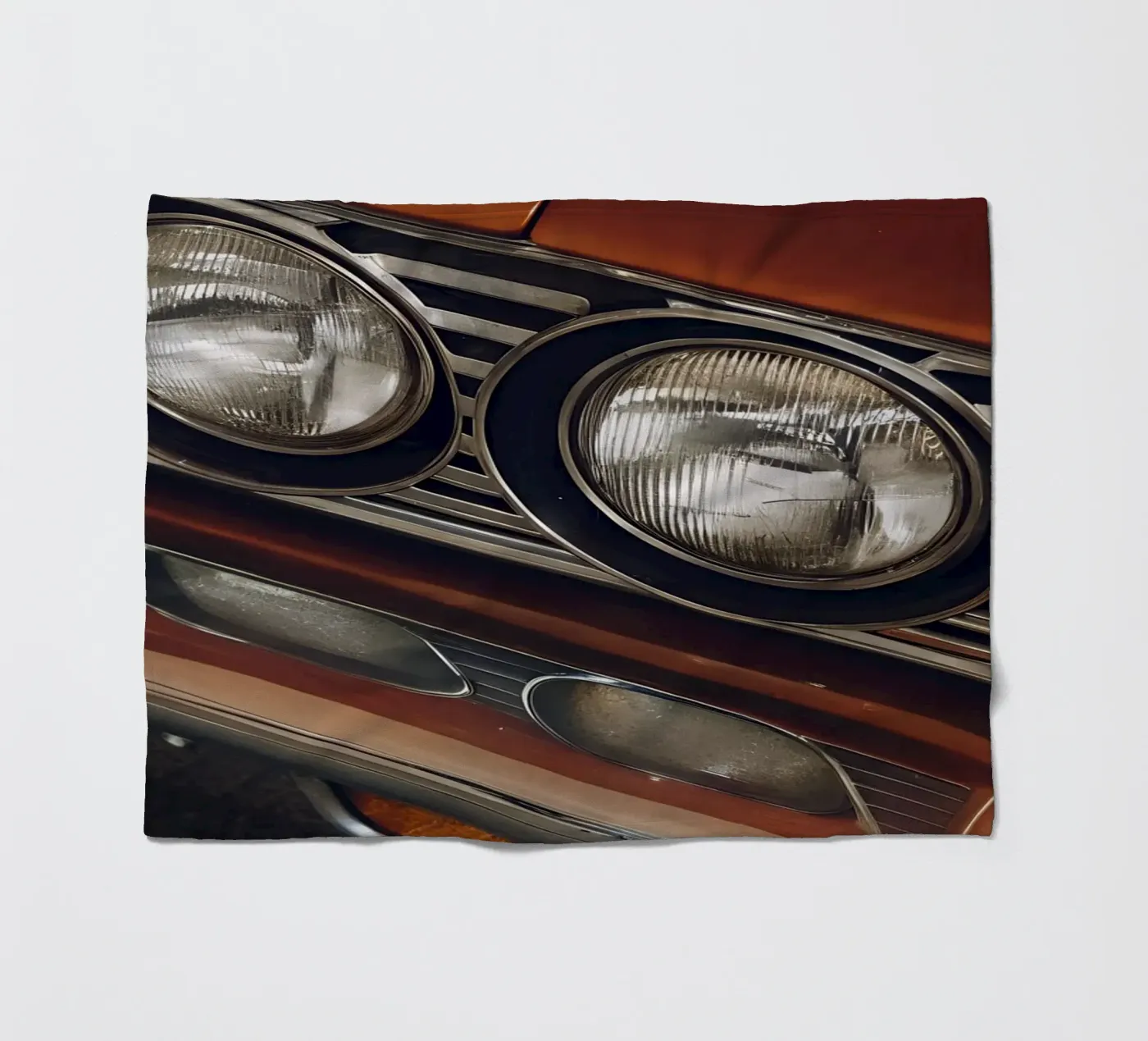 Oldtimer Front Detail Fleecedecke von CAR EDITION