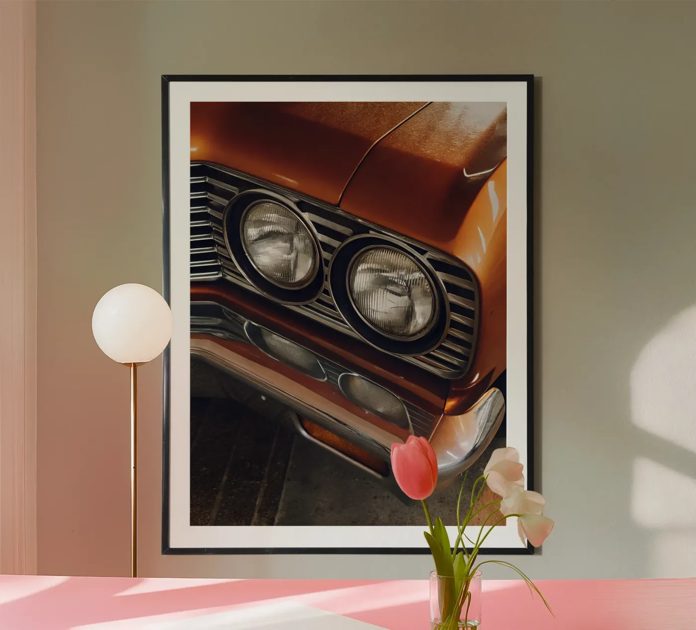 Oldtimer Front Detail Poster von CAR EDITION