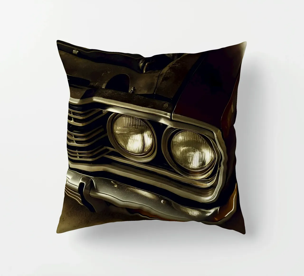 Dettaglio frontale di un'auto d'epoca cuscino da CAR EDITION