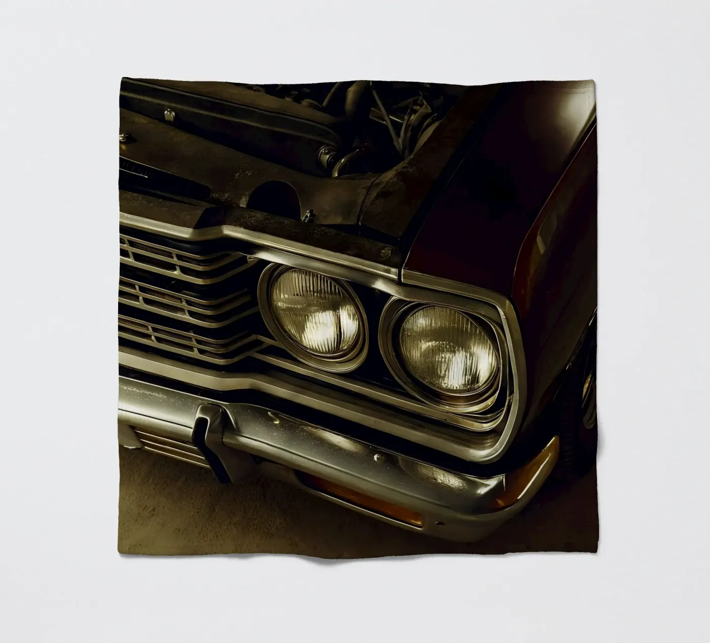 Classic Car Front Detail Fleecedecke von CAR EDITION