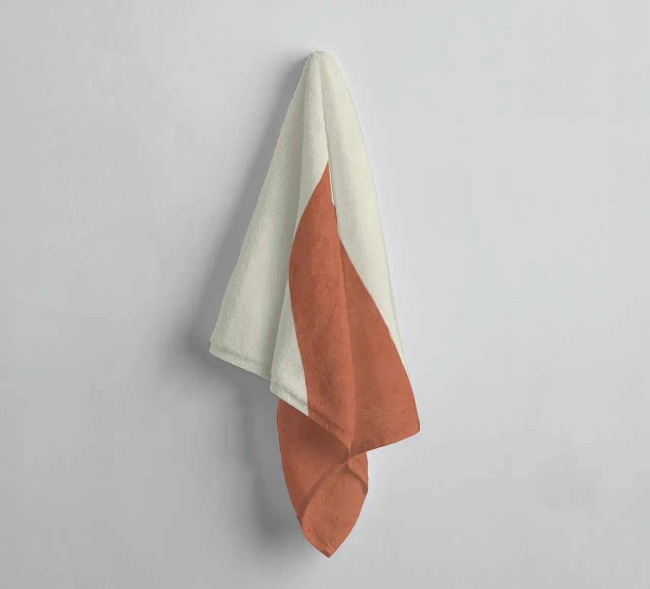 Abstract Lines Composition - Orange Terracotta towel by MoonlightPrint