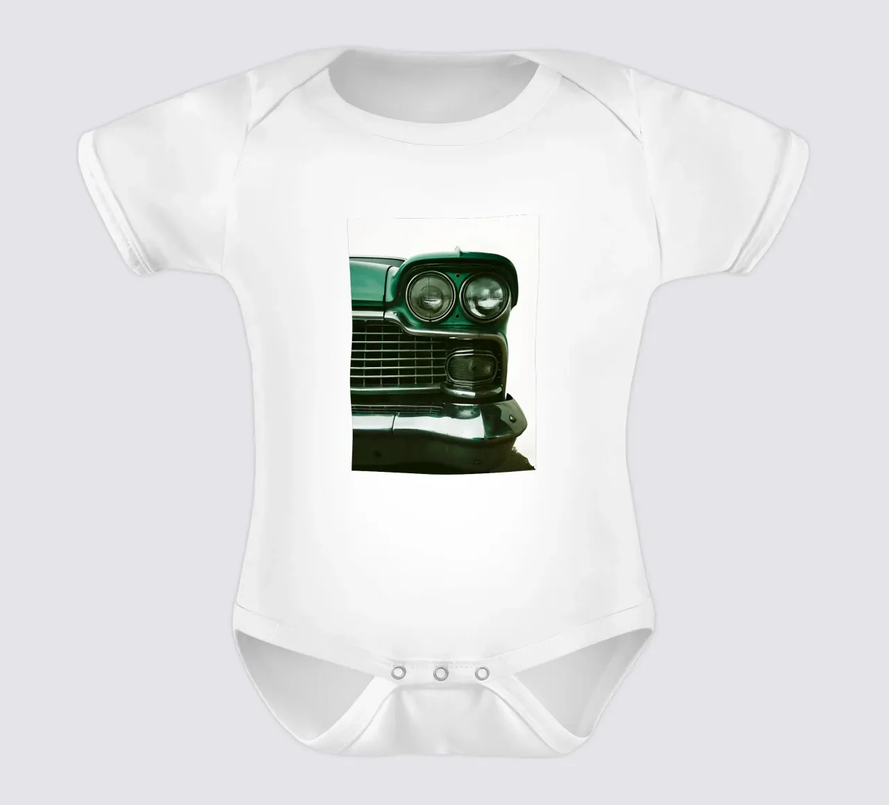 Oldtimer Front Detail Kurzarm Babybody von CAR EDITION
