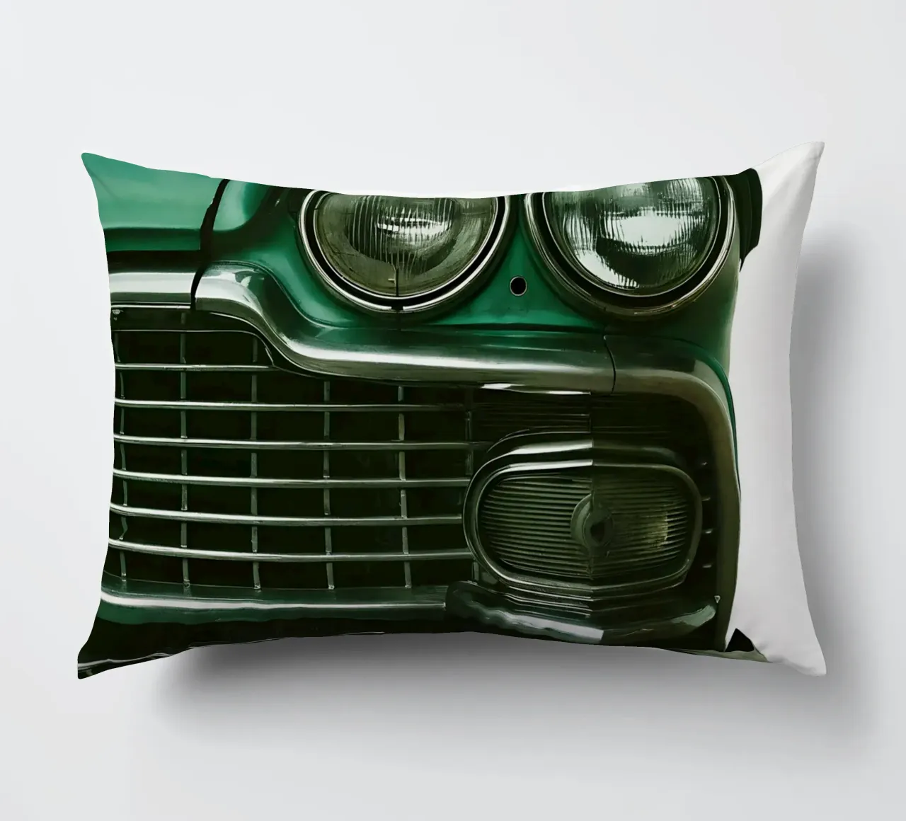 Dettaglio frontale di un'auto d'epoca cuscino da CAR EDITION