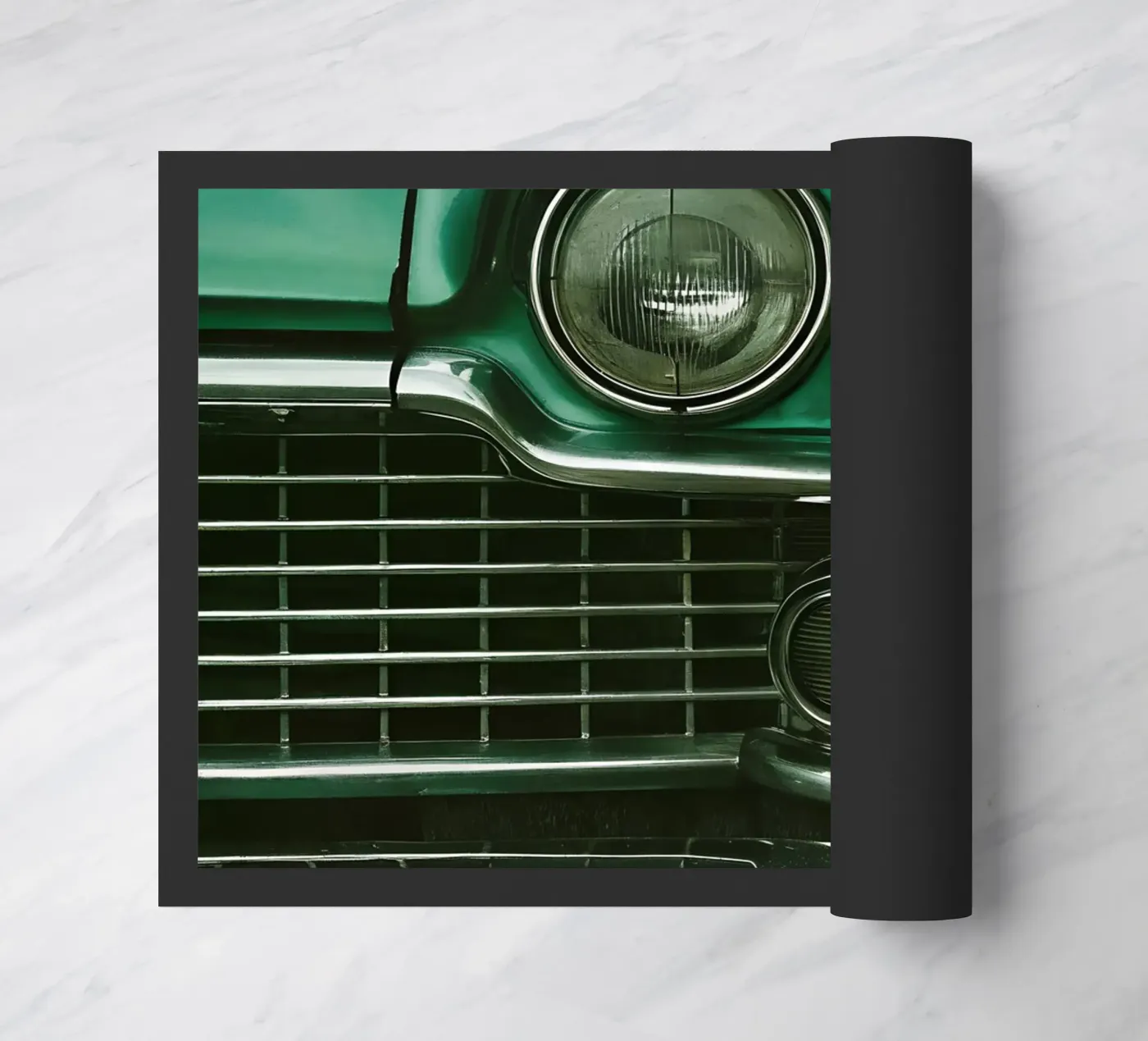 Oldtimer Front Detail Fußmatte von CAR EDITION