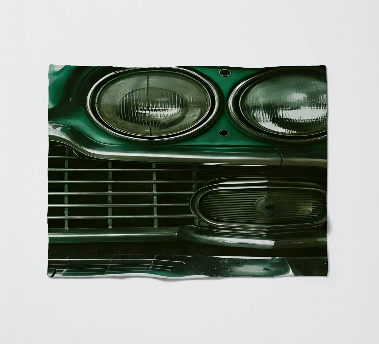 Oldtimer Front Detail Fleecedecke von CAR EDITION