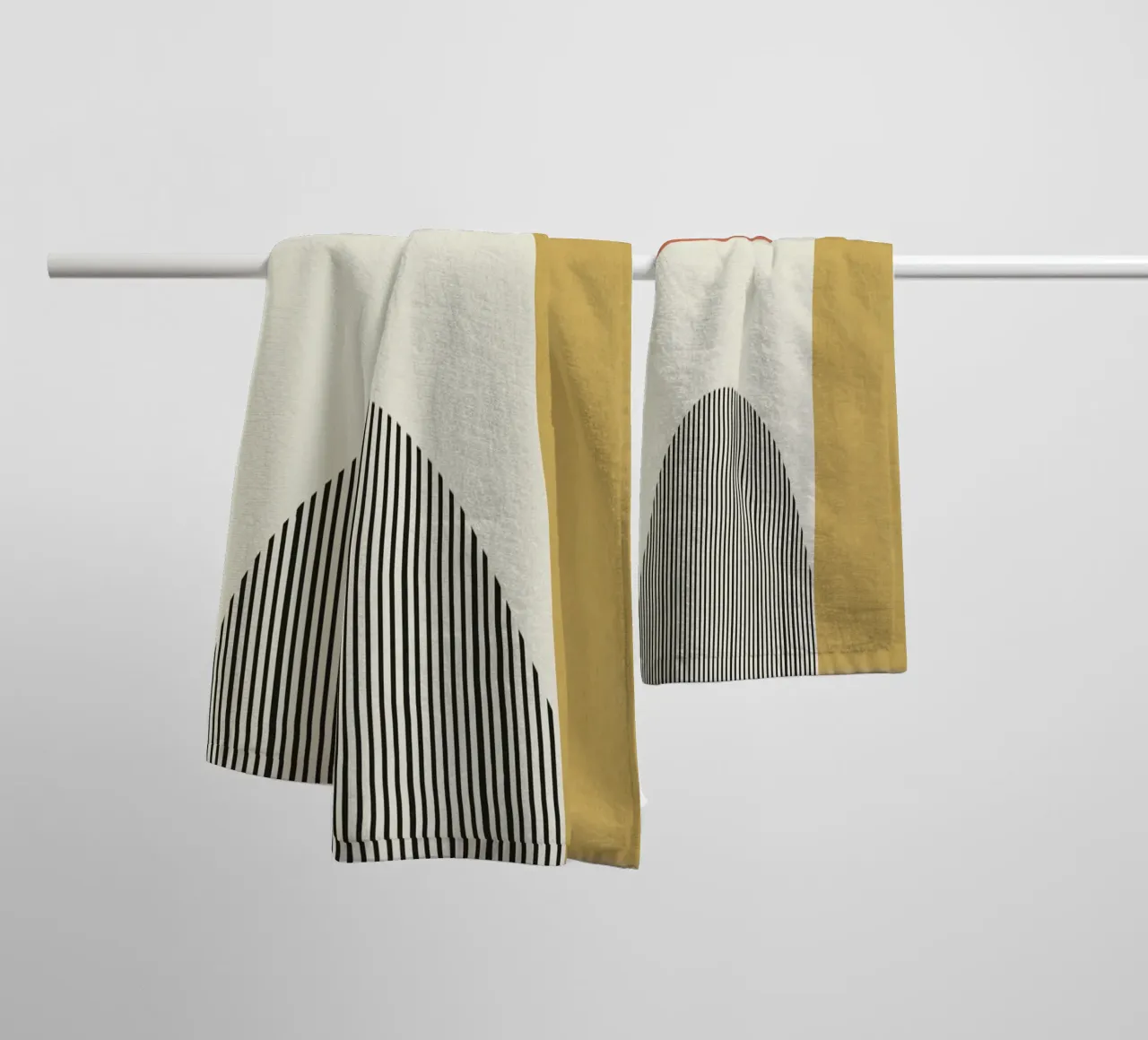 Composizione di linee astratte asciugamano da bagno da MoonlightPrint