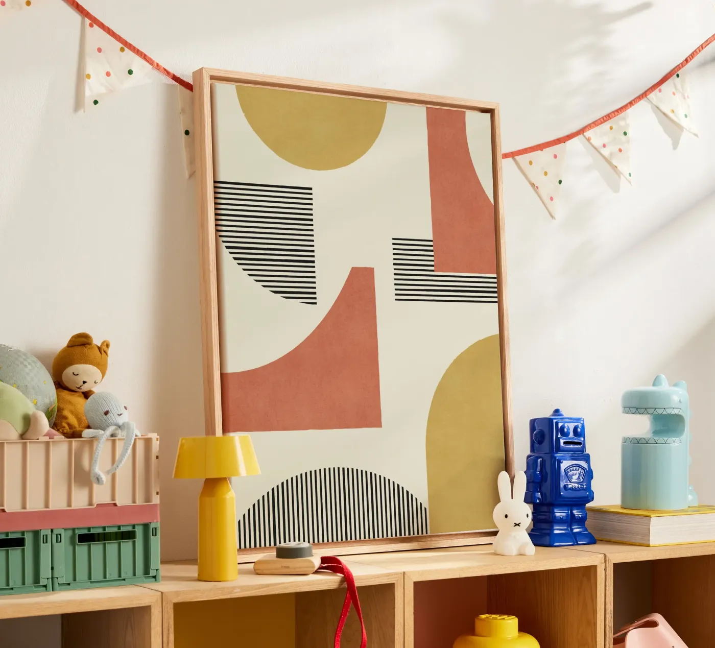 Abstract Lines Composition canvas by MoonlightPrint