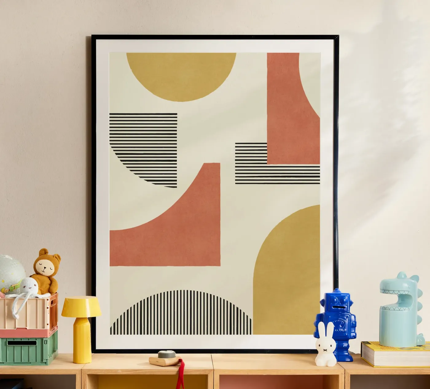 Abstract Lines Composition Poster von MoonlightPrint