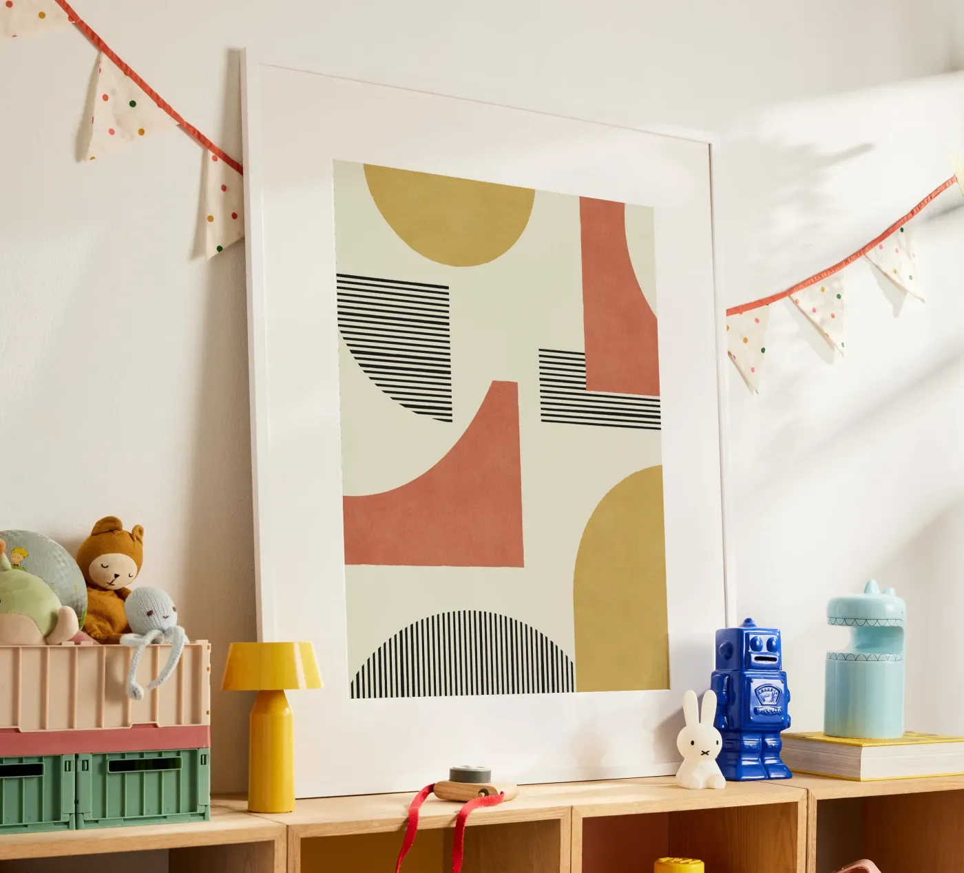 Abstract Lines Composition Poster von MoonlightPrint