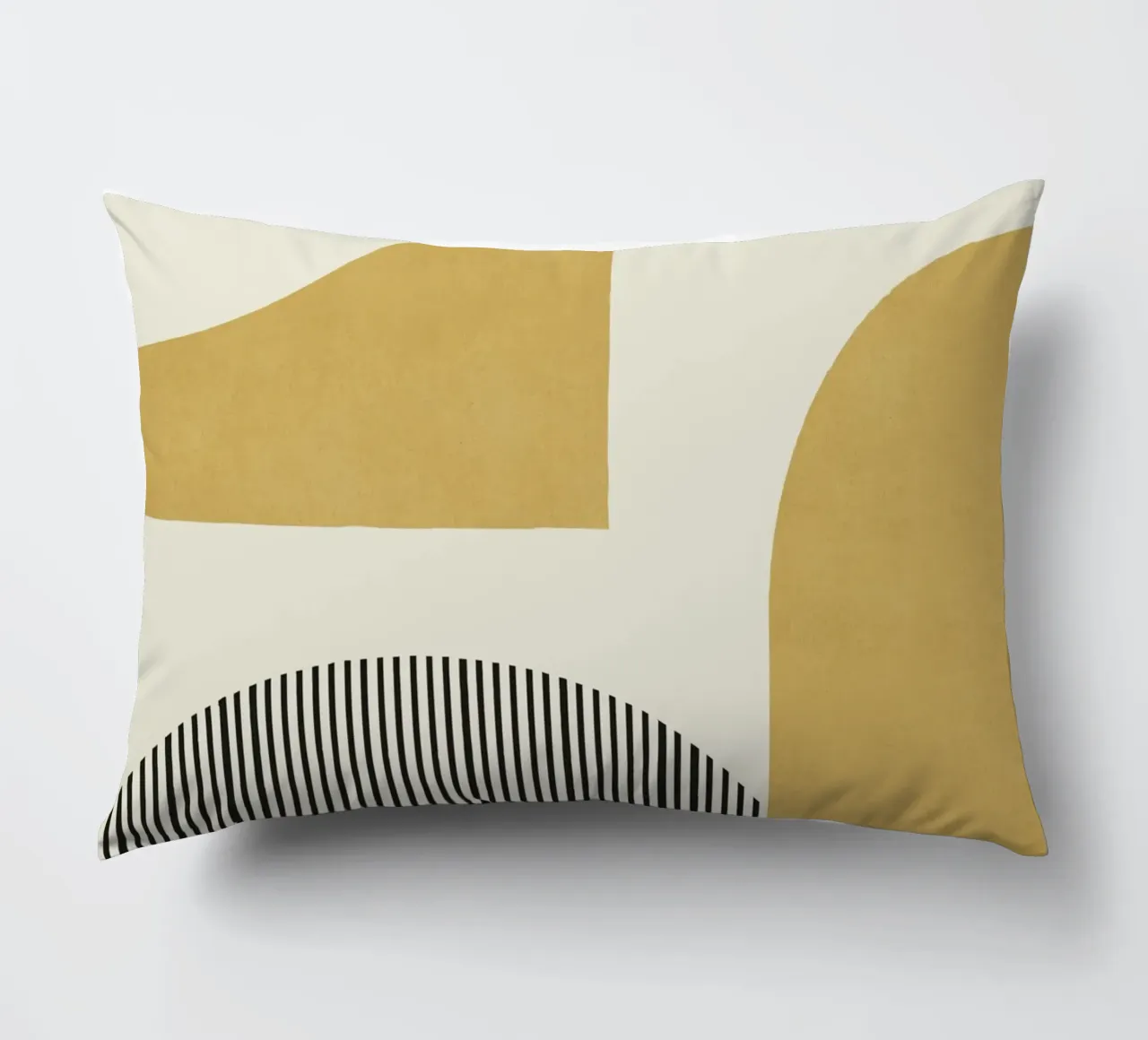 Composizione di linee astratte - Oro cuscino da MoonlightPrint