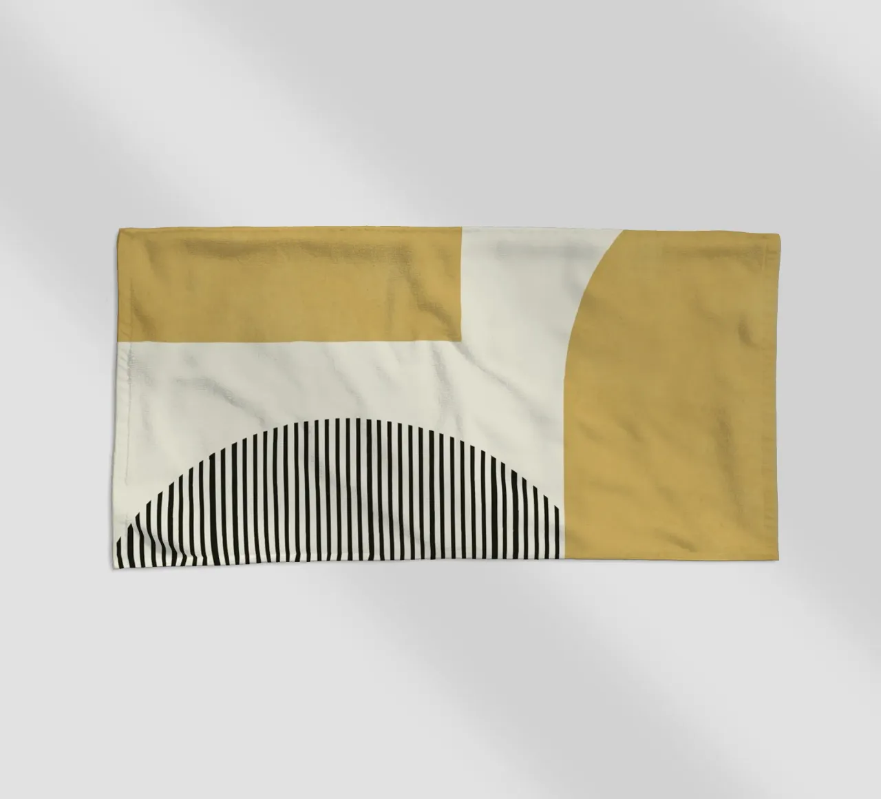 Composizione di linee astratte - Oro telo mare da MoonlightPrint