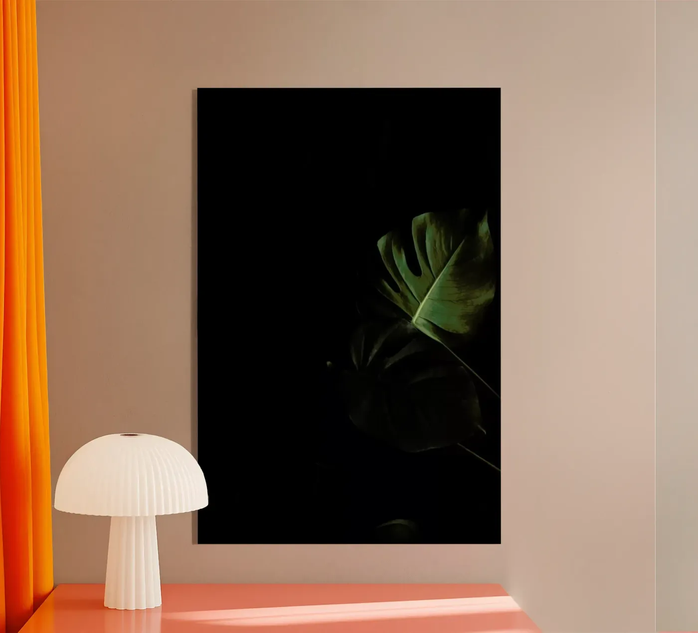 Moody Monstera acrylic glass by Studio Nahili