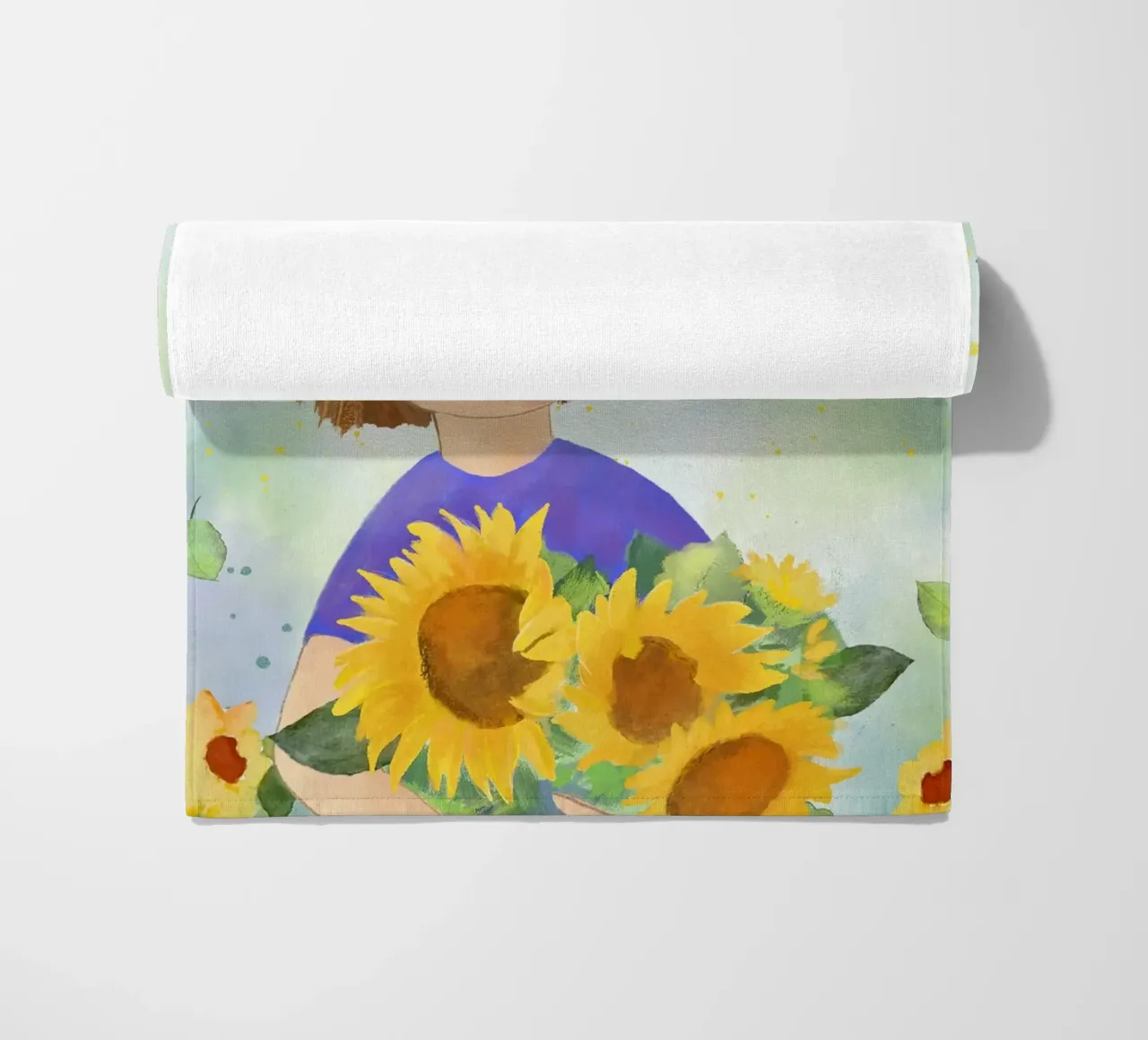 Mädchen mit Sonnenblumen telo mare da Farbwelten