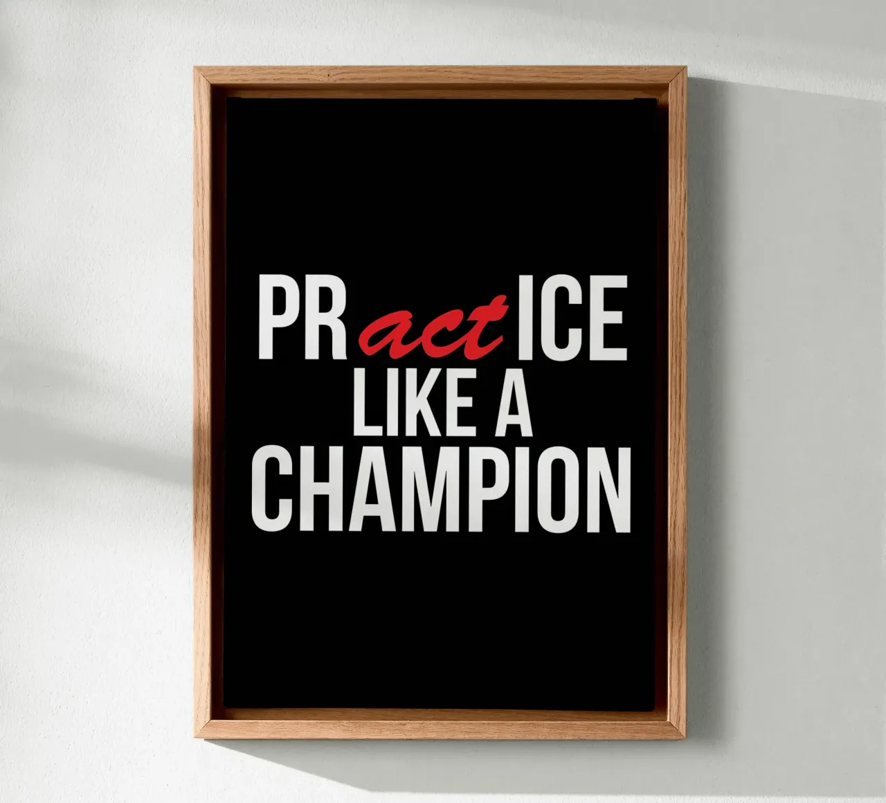 Bad Days Make Good Workout canvas with Floater frame by Aara