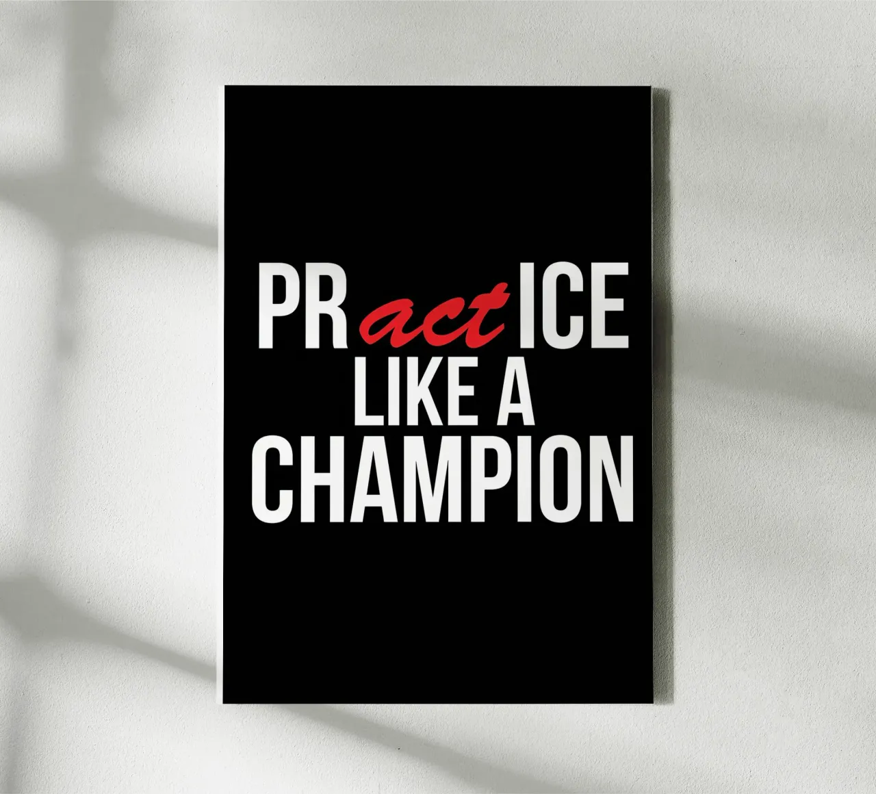 Bad Days Make Good Workout canvas with Floater frame by Aara