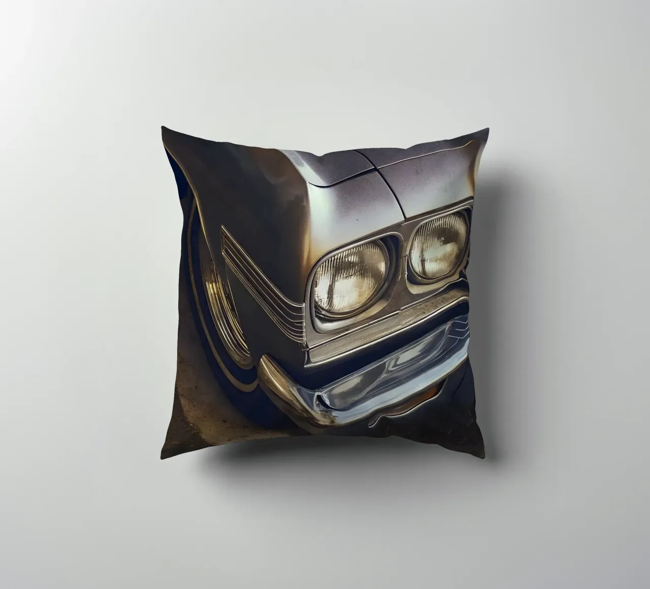 Dettaglio frontale di un'auto d'epoca cuscino da CAR EDITION