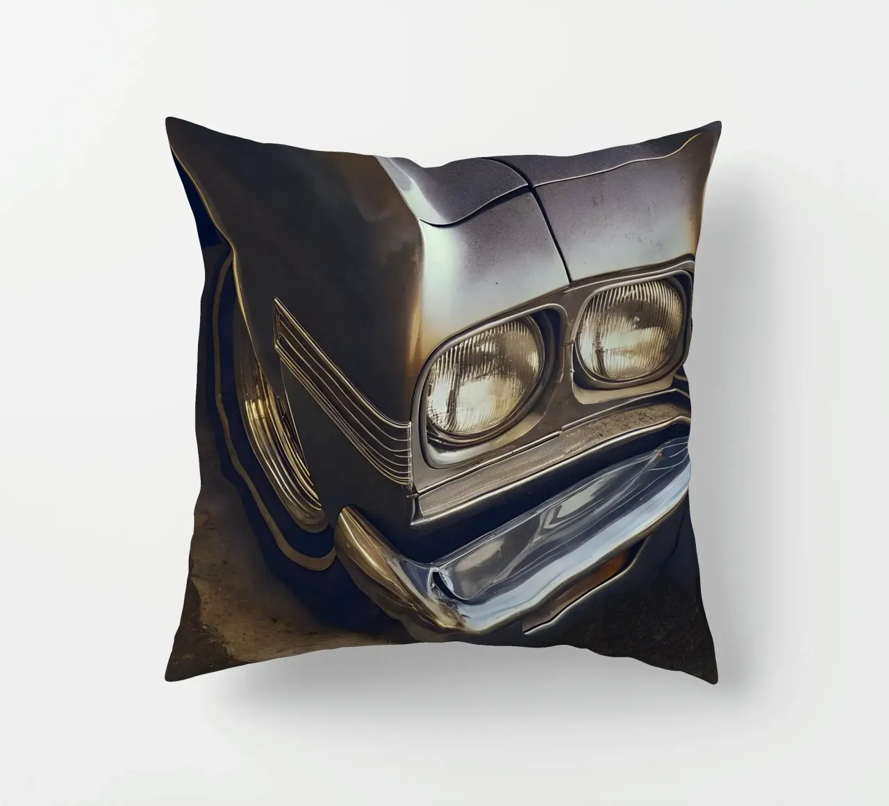 Dettaglio frontale di un'auto d'epoca cuscino da CAR EDITION